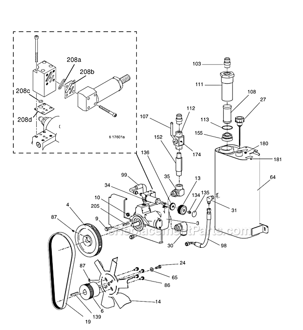 Page C Diagram and Parts List for 249318  Graco Sprayer