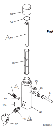 Section_3 Diagram and Parts List for 17E828  Graco Paint Sprayer