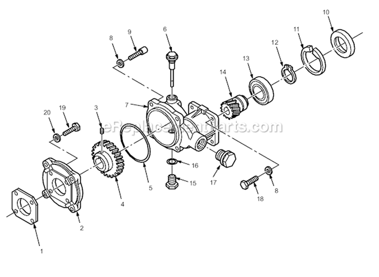 Page B Diagram and Parts List for 3515 800-558 Graco Pressure Washer