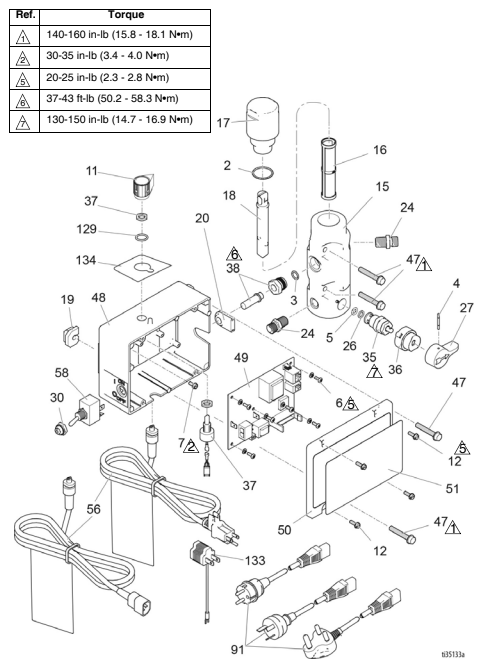 Section_2 Diagram and Parts List for 17E845  Graco Paint Sprayer