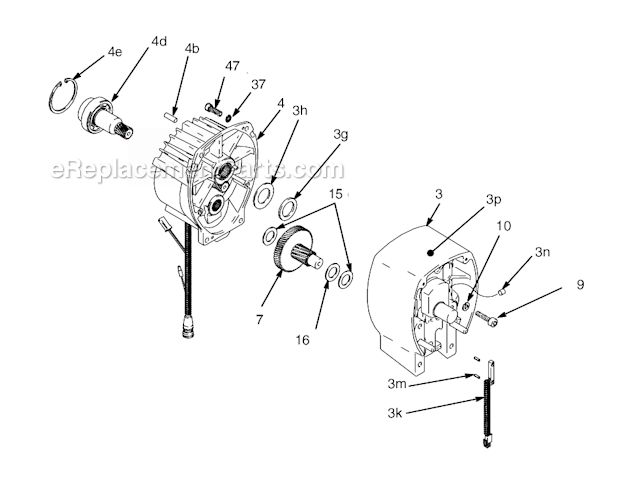 Page C Diagram and Parts List for 5900 233709 Graco Sprayer
