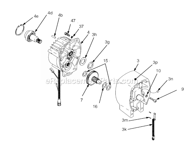 Page C Diagram and Parts List for 5900 233714 Graco Sprayer
