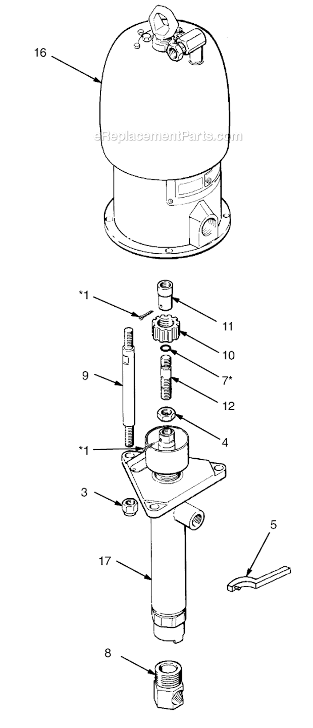 Page A Diagram and Parts List for 237-067 Series A Graco Compressor