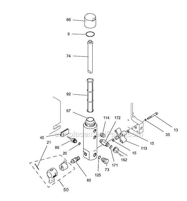 Filter Diagram and Parts List for 695 258722 Graco Sprayer