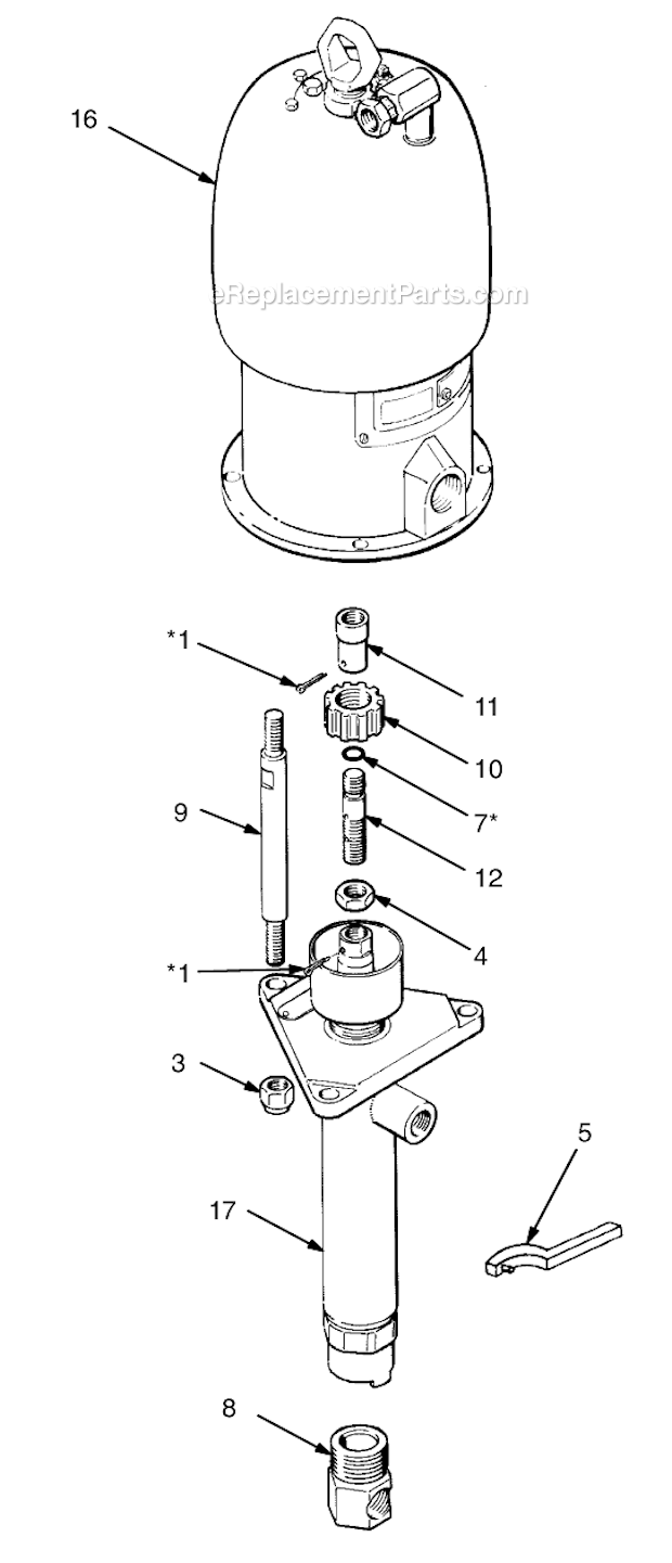 Page A Diagram and Parts List for 217-579 Series B Graco Compressor