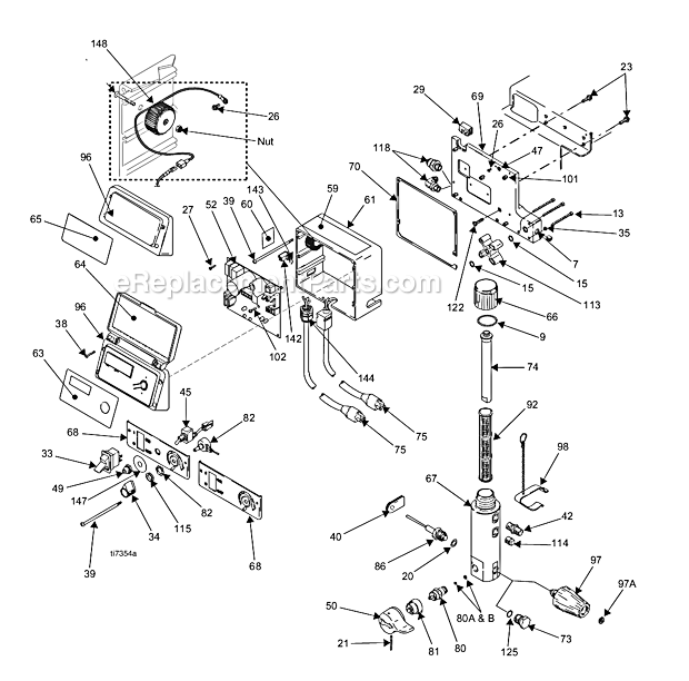Page B Diagram and Parts List for 795 249649 Graco Sprayer