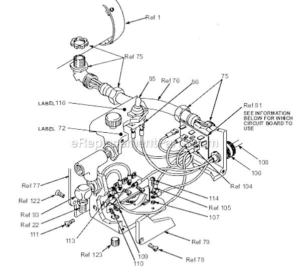 Page B Diagram and Parts List for 820-008  Graco Sprayer