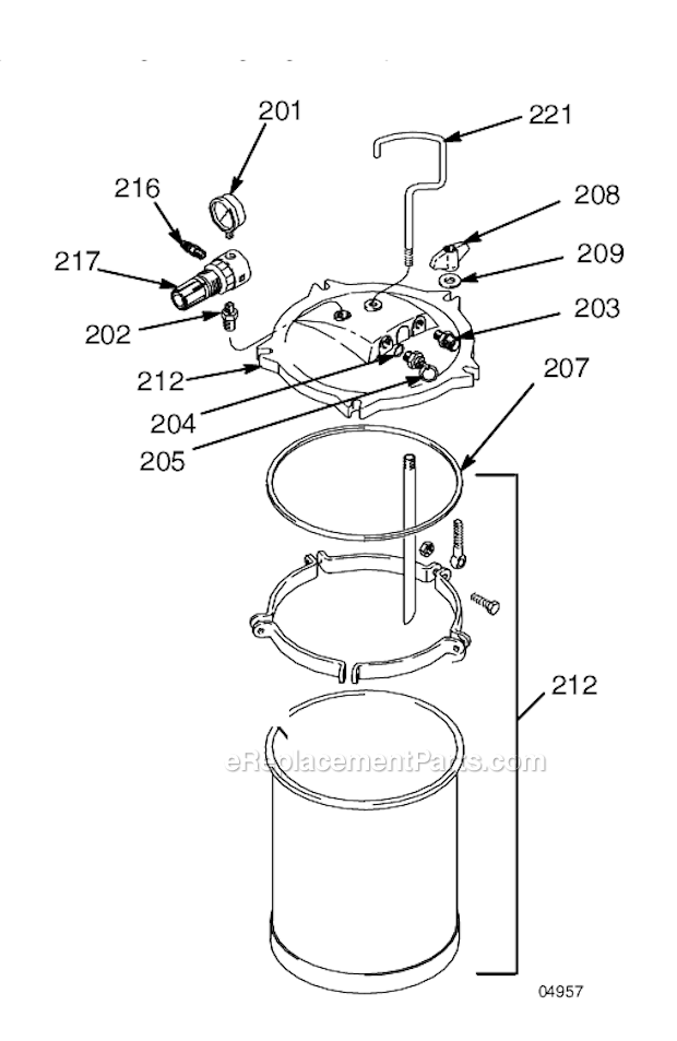 Page B Diagram and Parts List for 826001 System 3800 Graco Sprayer
