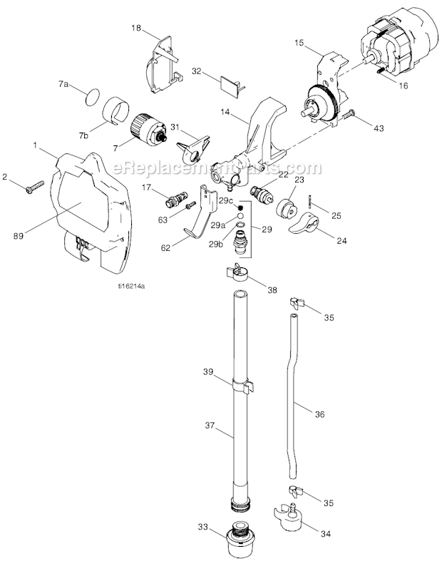 Page A Diagram and Parts List for 826630 B Graco Sprayer