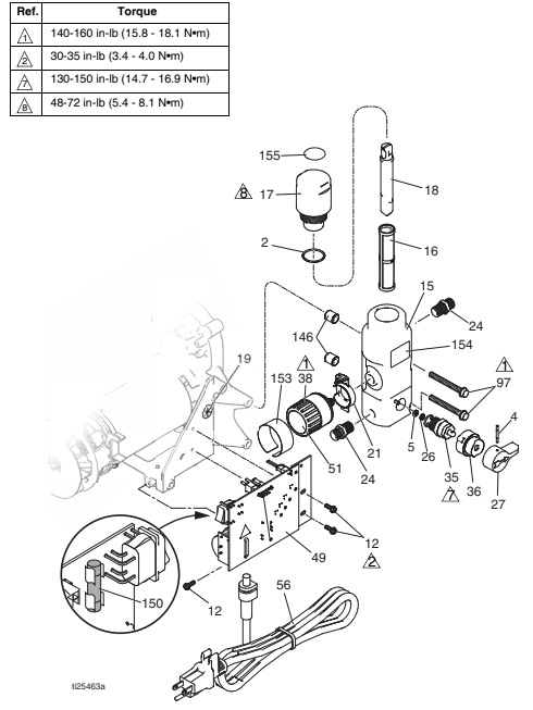 Section_2 Diagram and Parts List for 17D163  Graco Paint Sprayer