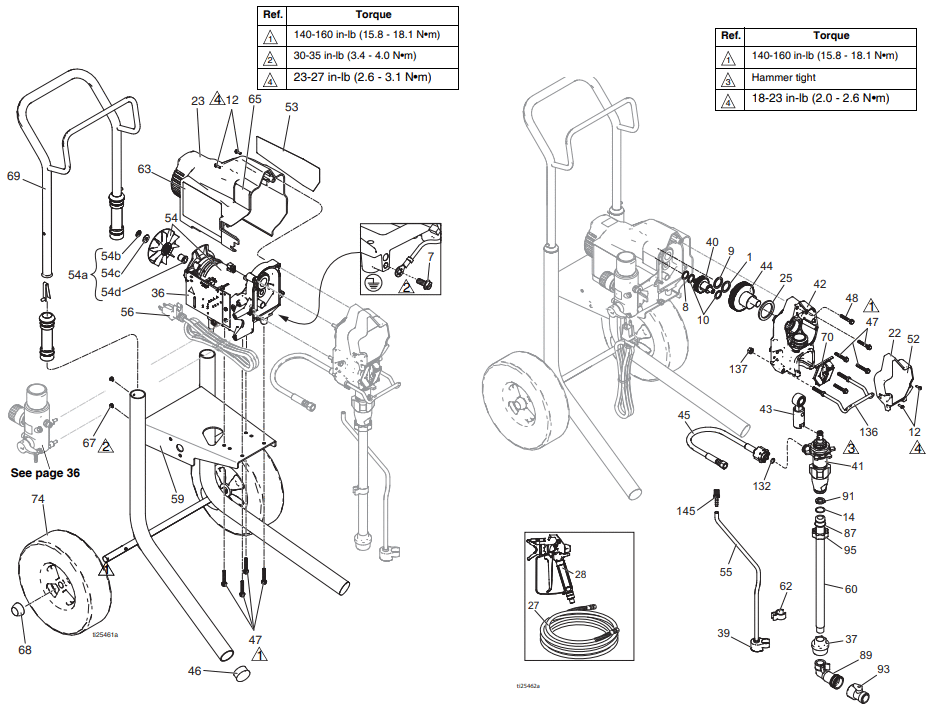 Section_1 Diagram and Parts List for 17D163  Graco Paint Sprayer