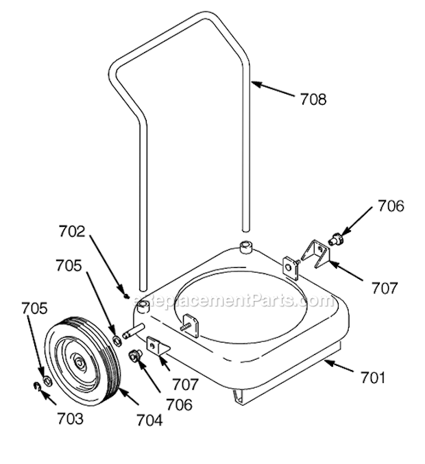 Page A Diagram and Parts List for 203650 Series A Graco Compressor