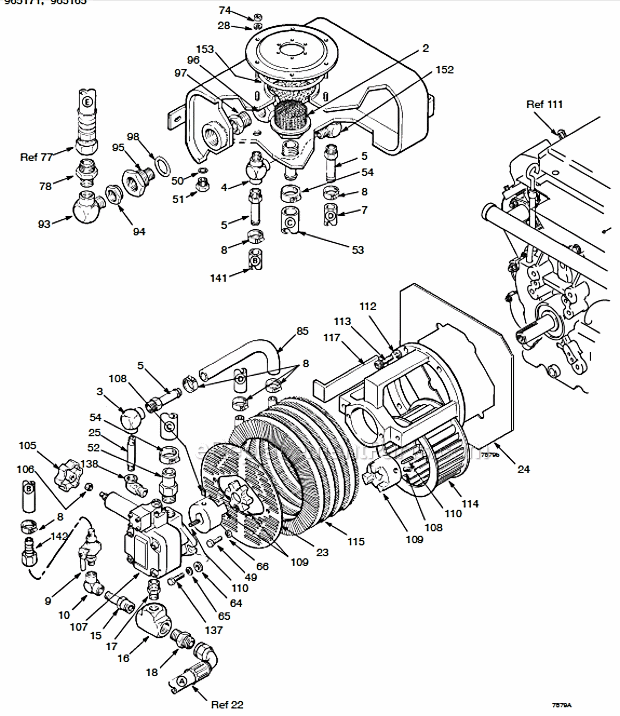 Page C Diagram and Parts List for GH2560 965168 Graco Sprayer