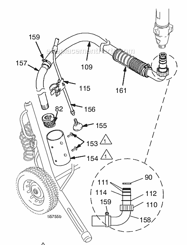 Suction Kit Diagram and Parts List for 7900 248700 Graco Sprayer