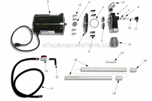 Page A Diagram and Parts List for 260104  Graco Compressor