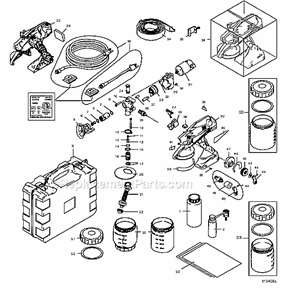 Page A Diagram and Parts List for 16N658  Graco Sprayer