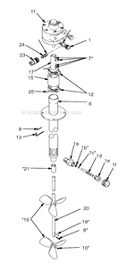 Page A Diagram and Parts List for 206760 Series A Graco Agitator