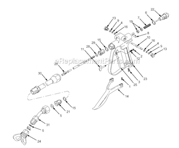 Page A Diagram and Parts List for 207-127 Series K Graco Sprayer