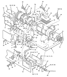 Page A Diagram and Parts List for 223-261 System 8000 Graco Paint Sprayer