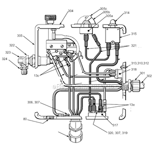 Page B Diagram and Parts List for 223-638 Series A Graco Sprayer