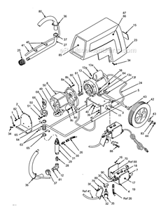 Page A Diagram and Parts List for 224-604 Series B Graco Sprayer