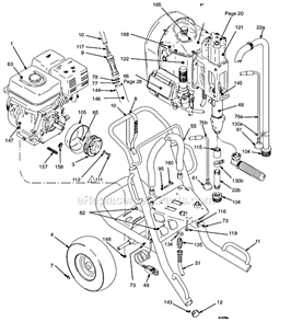 Part Location Diagram of 194126 Graco Label