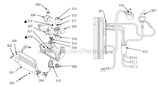 Pressure Control Diagram and Parts List for 231-085  Graco Sprayer