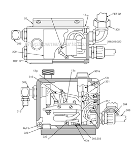 Page B Diagram and Parts List for 231-138 Series A Graco Sprayer