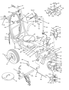 Page A Diagram and Parts List for 231-151  Graco Paint Sprayer
