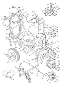 Page A Diagram and Parts List for 231-152  Graco Paint Sprayer