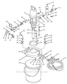 Part Location Diagram of 24N345 Graco Hose