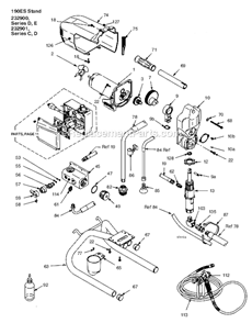 232901_Series_C_D_Sprayer Diagram and Parts List for 232901  Graco Sprayer