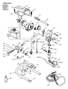 232901_ABCD_Sprayer Diagram and Parts List for 232901  Graco Sprayer