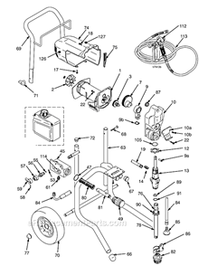 Part Location Diagram of 246385 Graco Strainer
