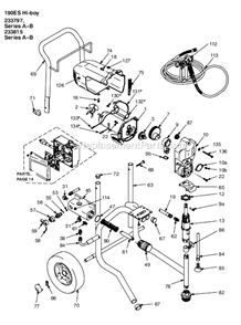190Es_Stand_233797_Series_F Diagram and Parts List for 233797  Graco Sprayer