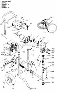 190Es_Hi-Boy_233797_Series_A--B Diagram and Parts List for 233797  Graco Sprayer