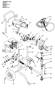 190Es_Hi-Boy_233815_Series_A--B Diagram and Parts List for 233815  Graco Sprayer