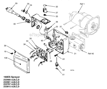 190Es_Hi-Boy_233815_Series_E Diagram and Parts List for 233815  Graco Sprayer