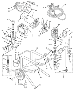 Page A Diagram and Parts List for 234490 Series A Graco Sprayer