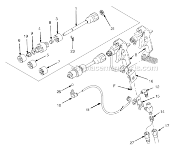 Page A Diagram and Parts List for 244223 Series A Graco Paint Sprayer
