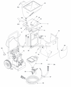 Page B Diagram and Parts List for 246186  Graco Sprayer