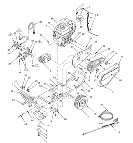 Part Location Diagram of 114703 Graco Engine, Gas
