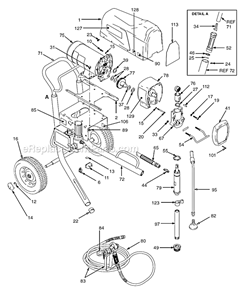 Part Location Diagram of 194125 Graco Danger Label