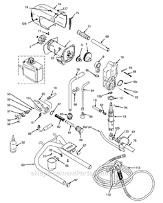 Page A Diagram and Parts List for 246649 Series D Graco Sprayer
