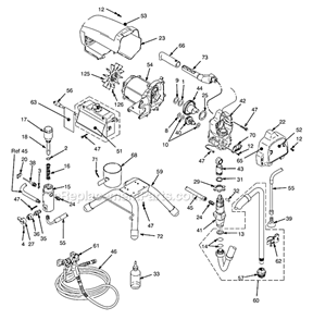 Part Location Diagram of 287900 Graco Shield Motor