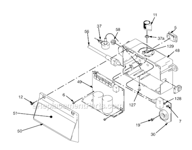 Page B Diagram and Parts List for 249913 Series A and B Graco Sprayer