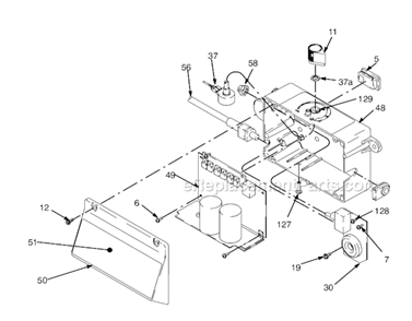 Page B Diagram and Parts List for 249919 Series A and B Graco Sprayer