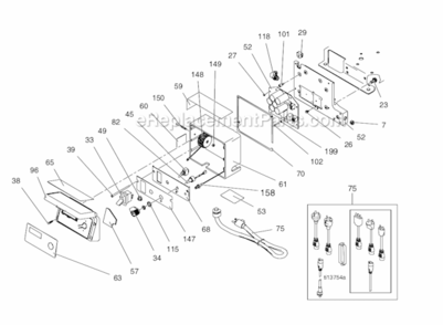 Control Box Diagram and Parts List for 258728 1095 Graco Sprayer