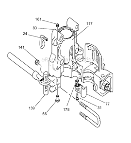Bearing Housing Diagram and Parts List for 258730 Hi-Boy Graco Sprayer