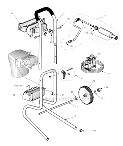 Part Location Diagram of 288701 Graco Kit, Inlet Housing Assy